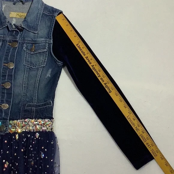 Upcycled Hybrid & Company Denim Jacket Sz S - Picture 10 of 13